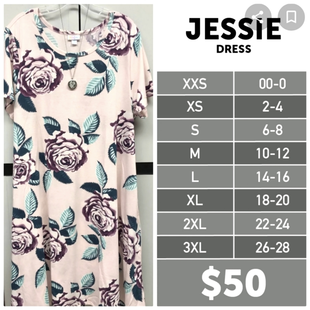 NWT Lularoe Jessie 3XL 26/28